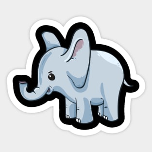 Cute and Adorable Pet Baby Elephant Animal Sticker